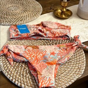 NWT. Maar Coral Print Bikini Set